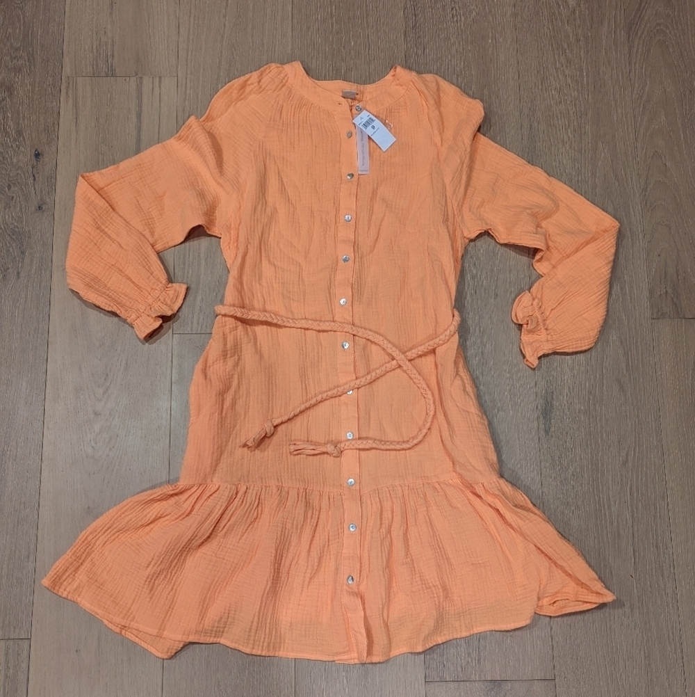 Orange Cotton Dress